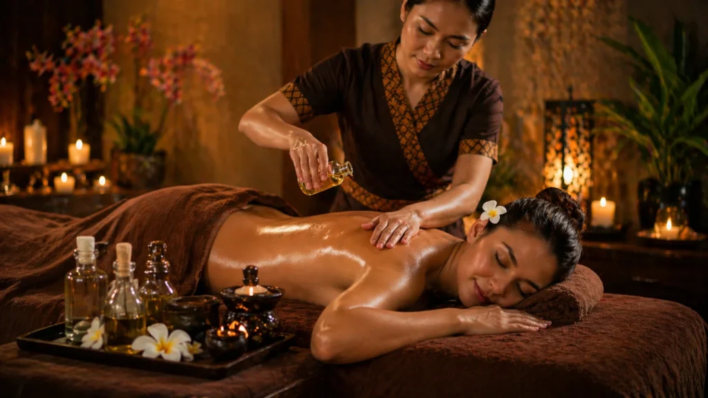 Essential Oil Aroma Massage